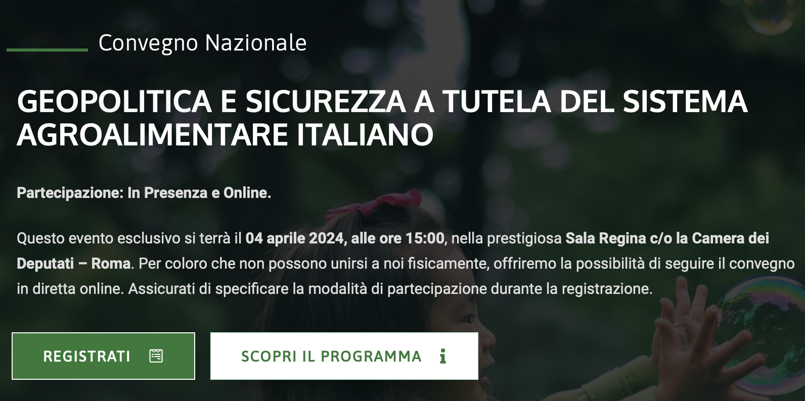 Geopolitica e Sicurezza a Tutela del Sistema Agroalimentare Italiano